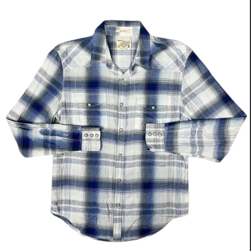 NWOT Lucky Brand Distinctive Western Plaid Shirt Size M